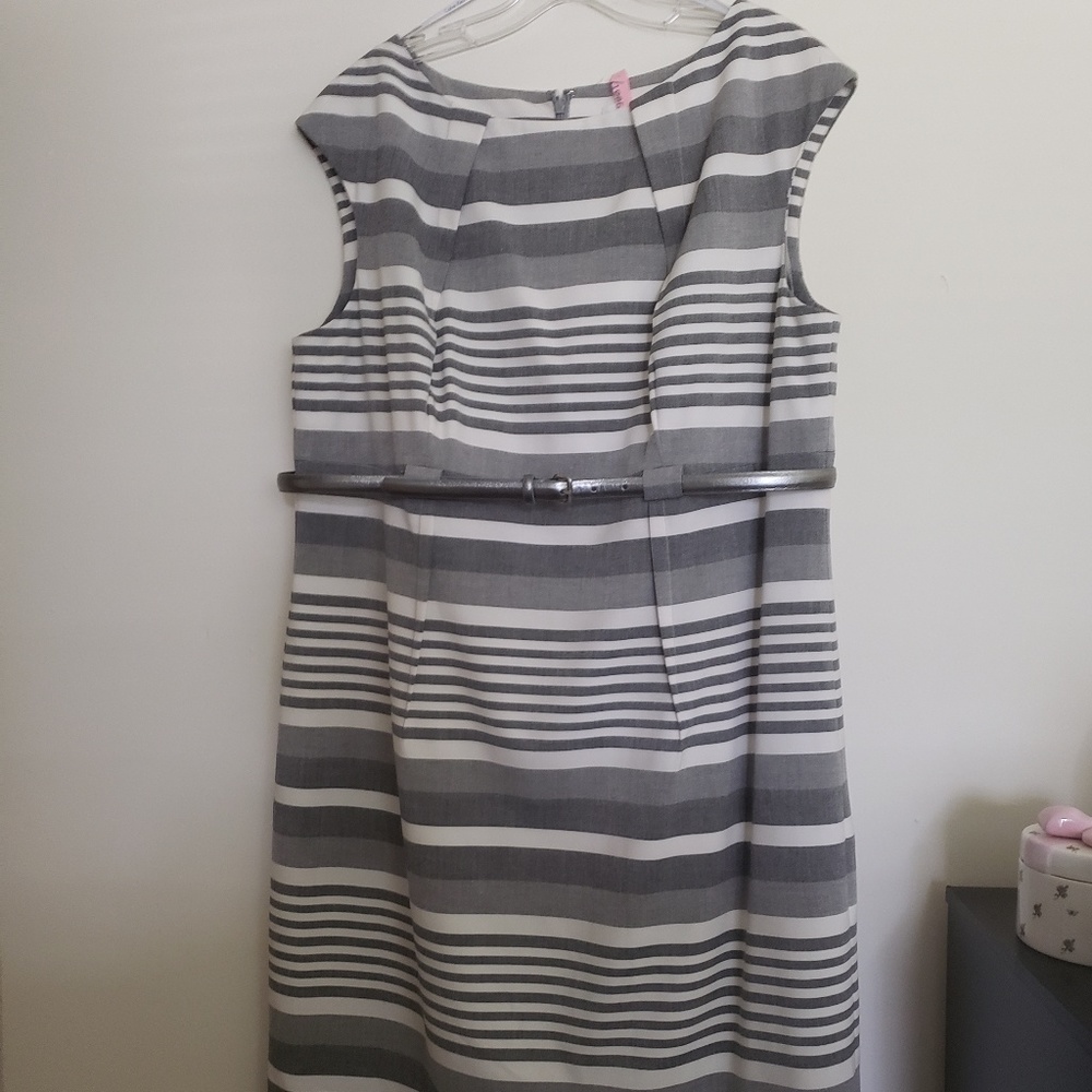Women's Plus Calvin Klein Striped Dress Sz. 14w